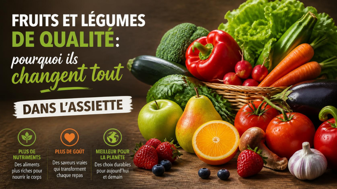 Fruits et légumes de qualité : pourquoi ils changent tout dans l'assiette